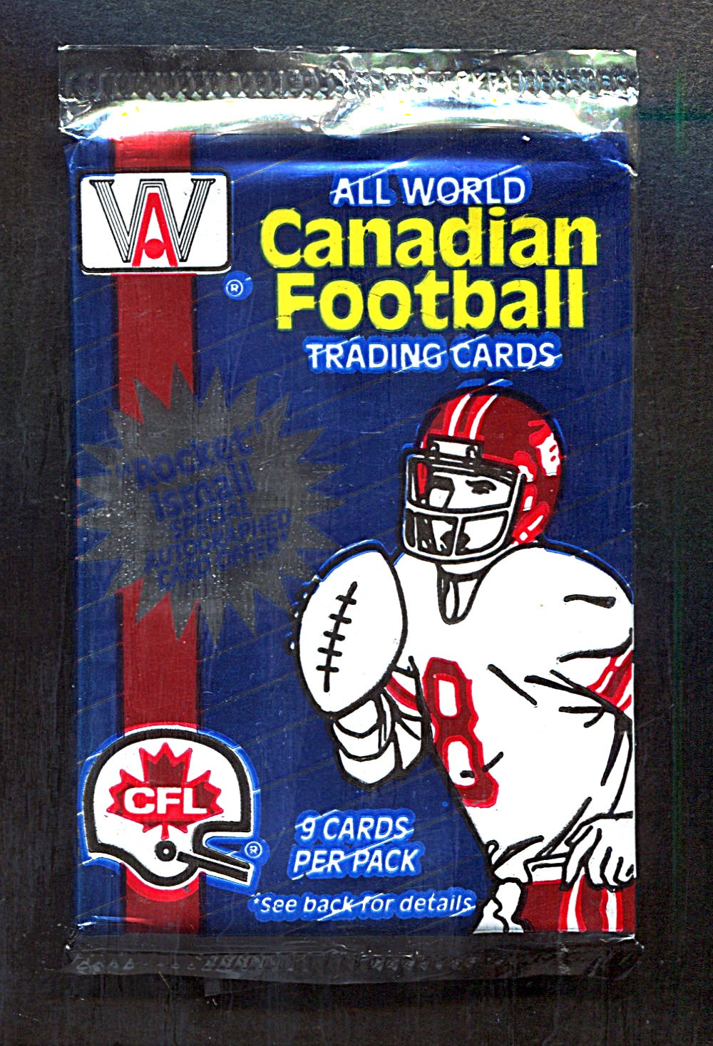 1991 All World Canadian Football Unopened Pack (9)