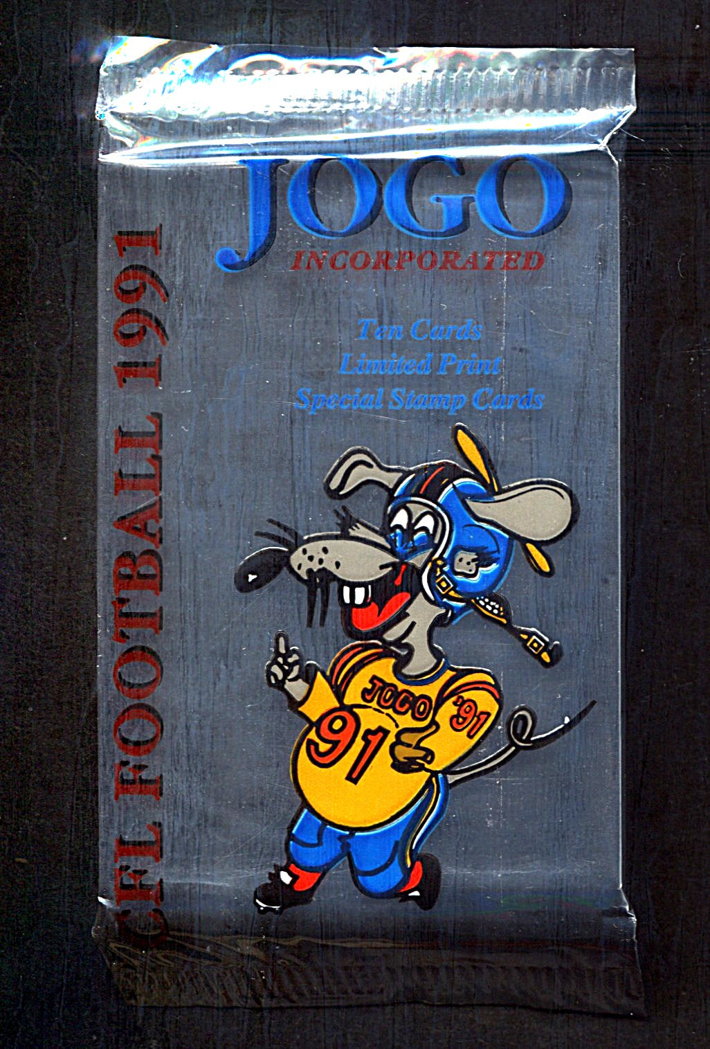 1991 Jogo CFL Football Unopened Pack (10)
