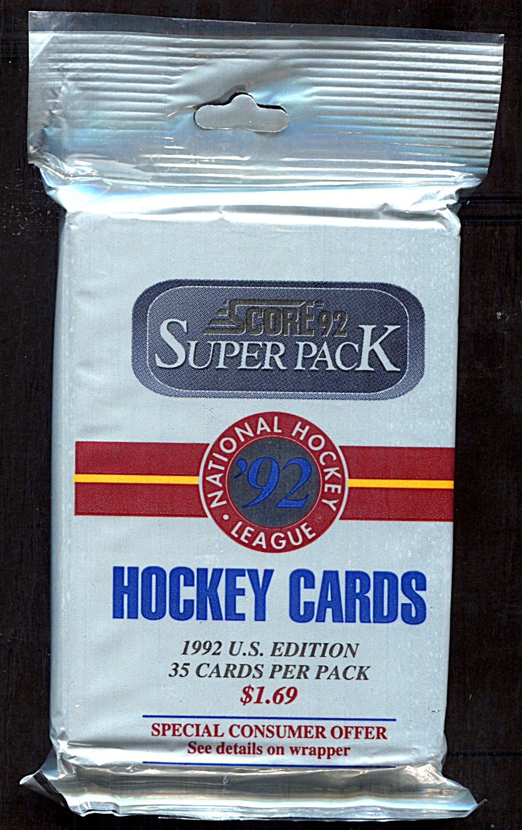 1992/93 Score Hockey Unopened Super Pack (Pre-Priced) (35)