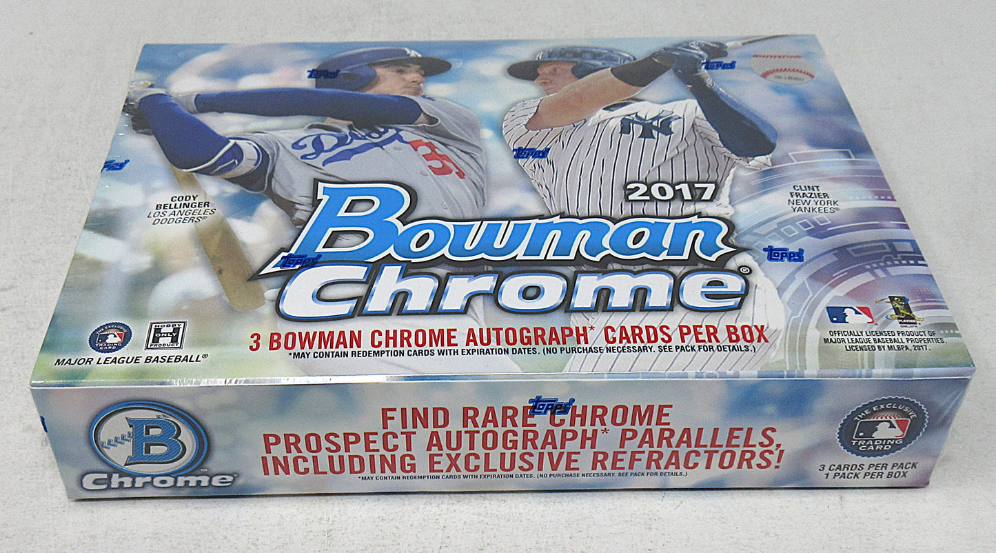 2017 Bowman Chrome Baseball Box (HTA) (3 Autos)