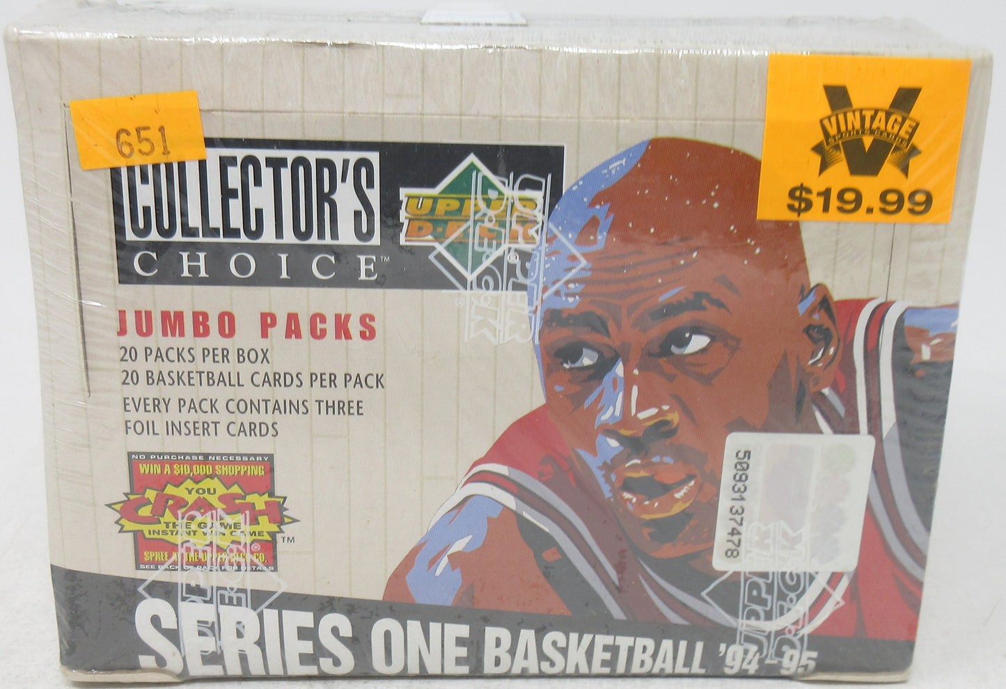 1994/95 Upper Deck Collector's Choice Basketball Series 1 Jumbo Box (20/20)