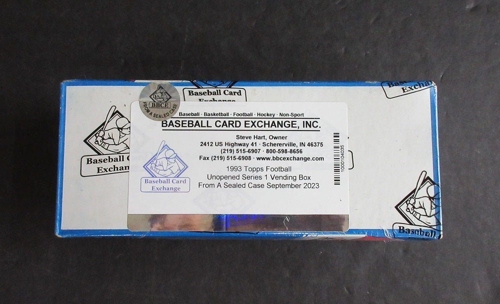 1993 Topps Football Series 1 Unopened Vending Box (FASC)