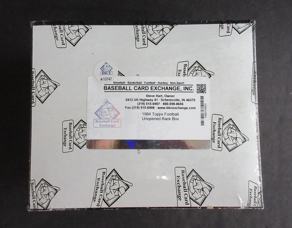 1984 Topps Football Unopened Rack Box (BBCE) (A13747)