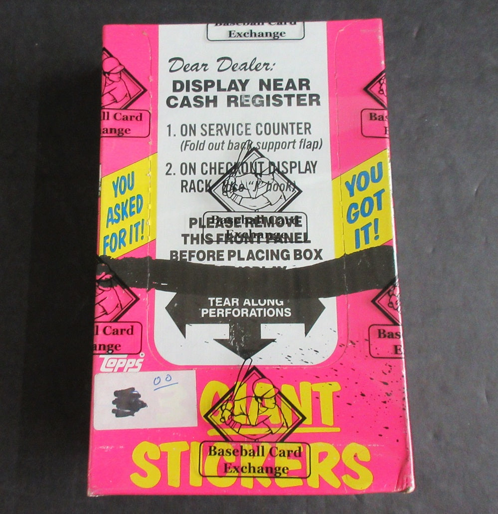1986 Topps Garbage Pail Kids Series 1 Giant Stickers Unopened Box (BBCE) (X-Out)