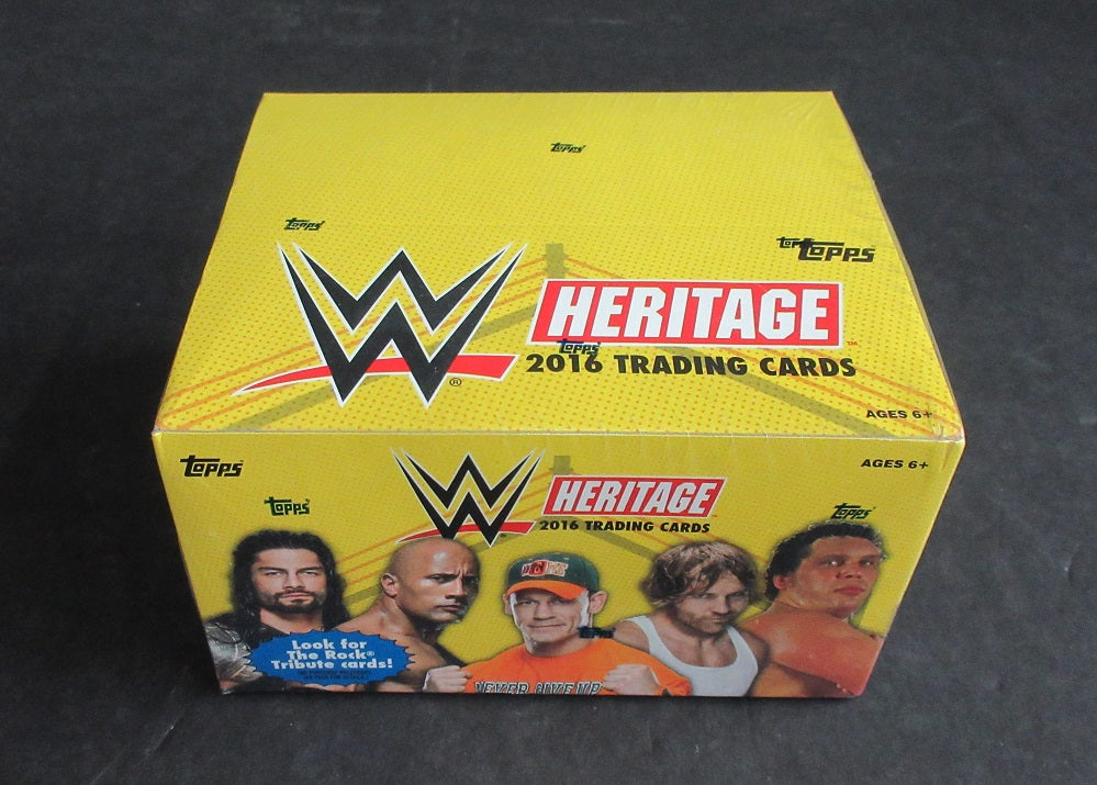 2016 Topps Heritage WWE Wrestling Box (Retail) (24/9)