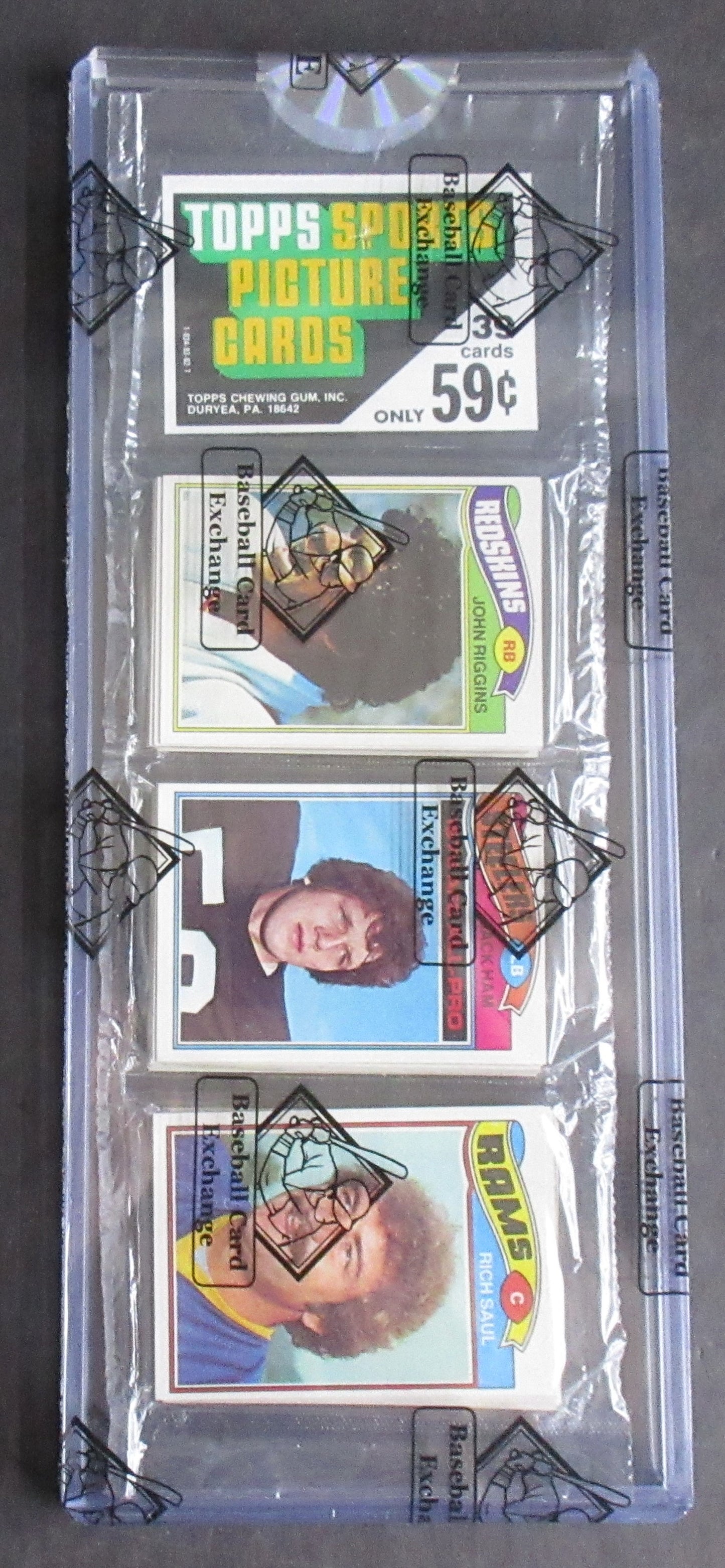 1977 Topps Football Unopened Rack Pack (Jack Ham Top) (BBCE) (27550)