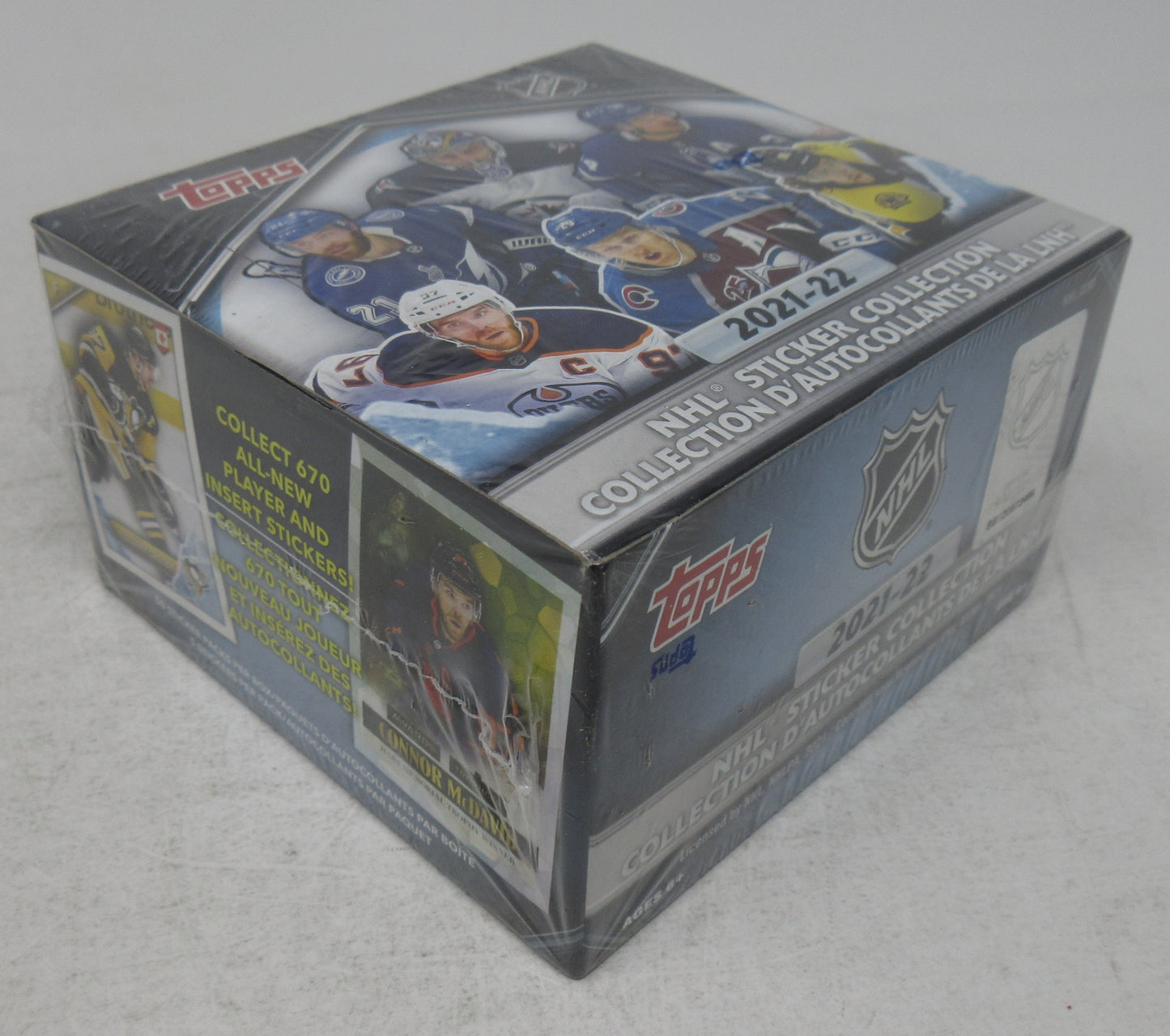 2021/22 Topps Hockey NHL Sticker Collection Box (50/5)