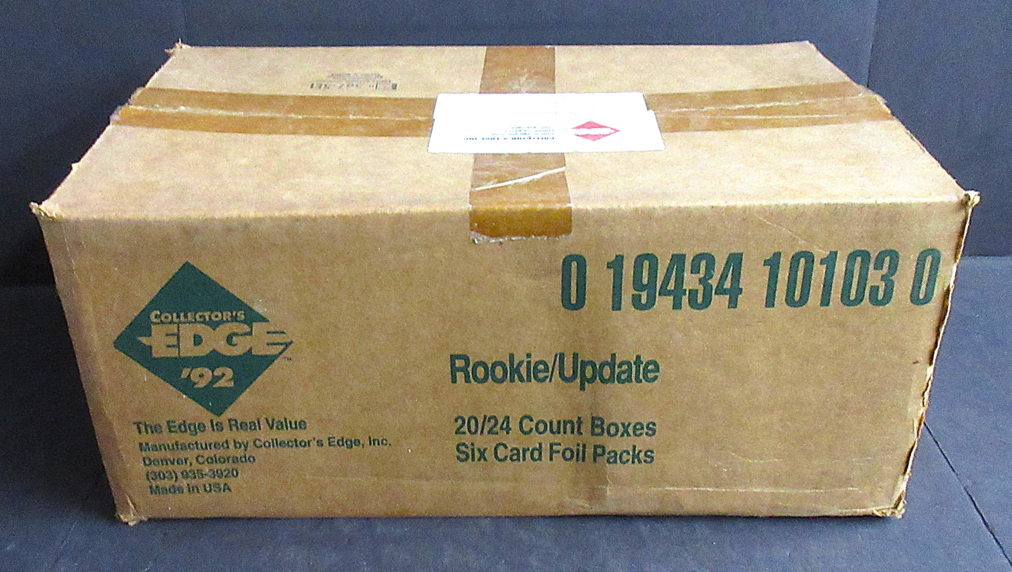 1992 Collector's Edge Football Rookie Update Case (20 Box) (10103)