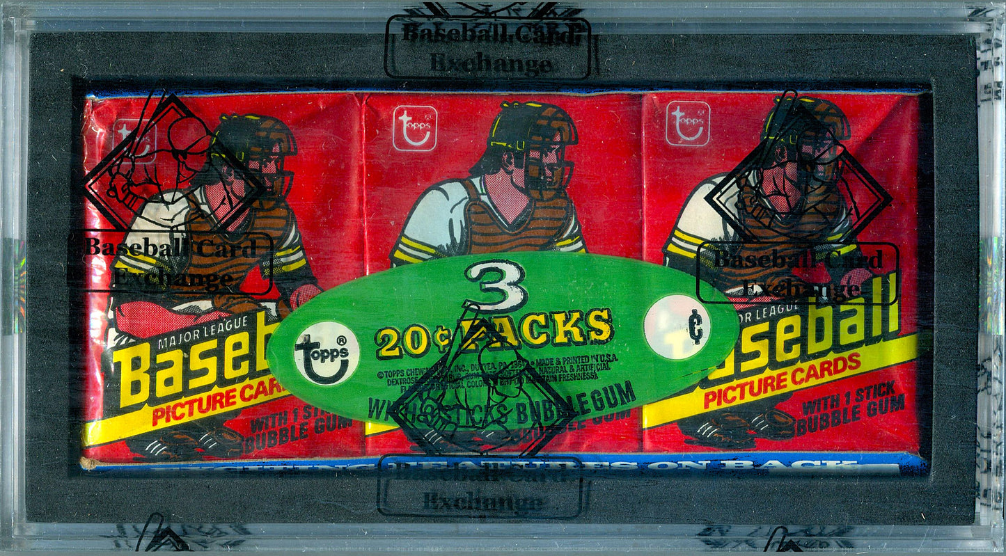 1978 Topps Baseball Unopened Wax Pack Tray (BBCE) (27637) (Read)