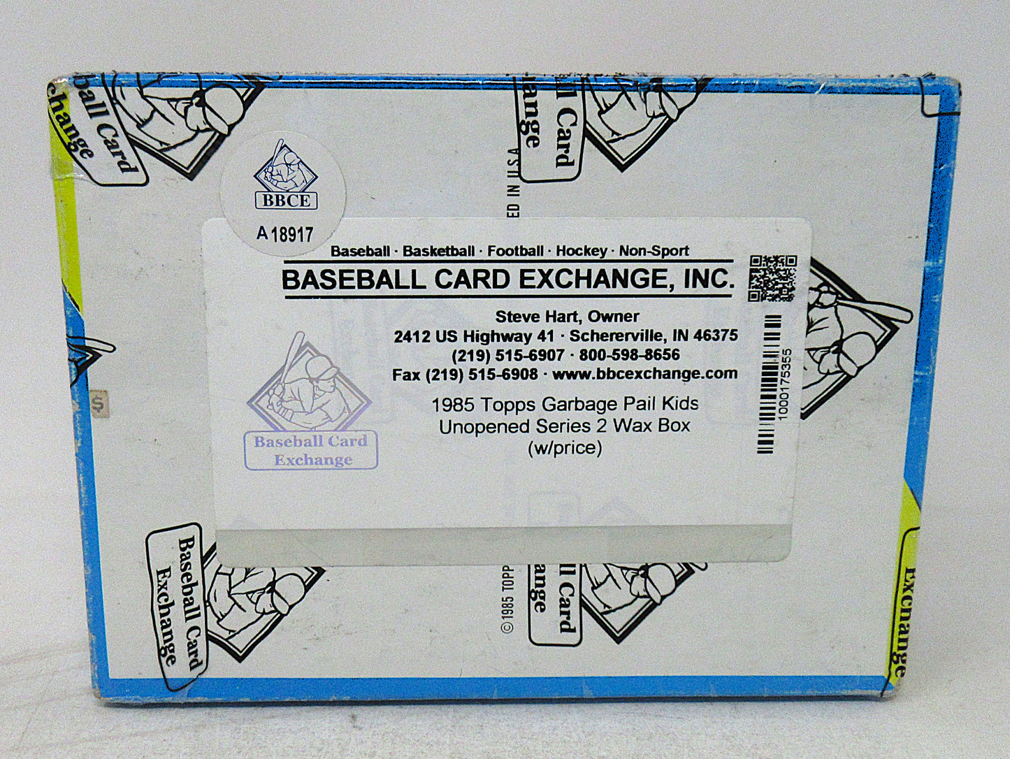 1985 Topps Garbage Pail Kids Unopened Series 2 Wax Box (w/ Price) (BBCE) (A18917)