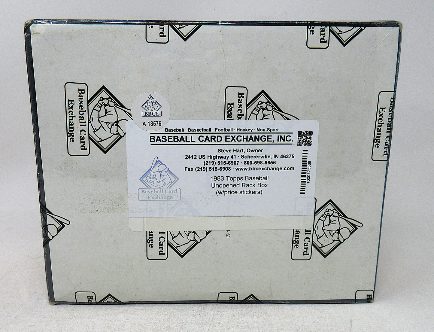 1983 Topps Baseball Unopened Rack Box (PS) (Plastic) (BBCE)