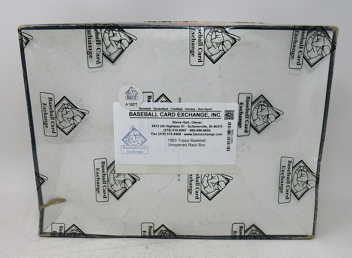 1983 Topps Baseball Unopened Rack Box (Cardboard) (BBCE) (Read)