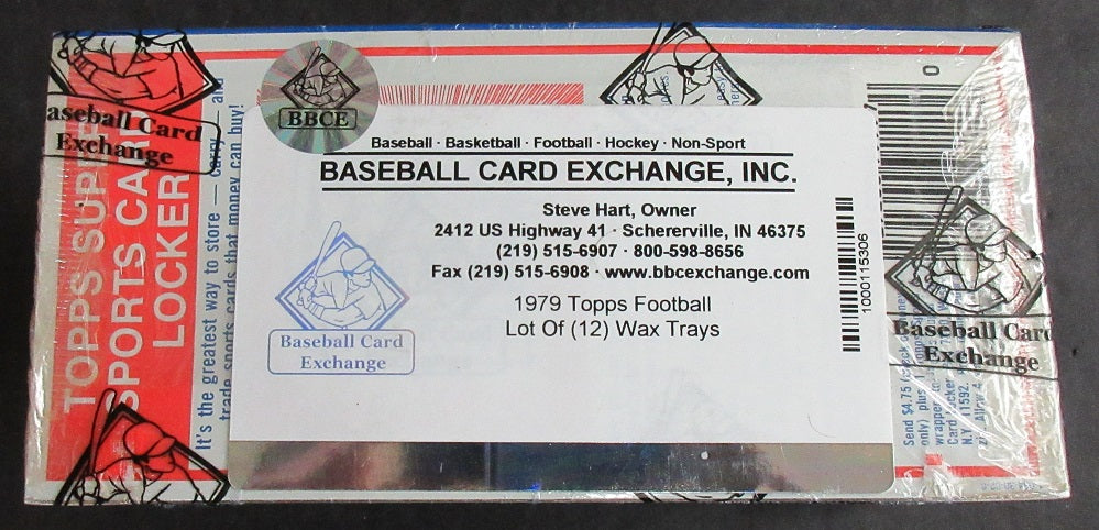 1979 Topps Football Unopened Wax Pack Tray (Lot of 12) (BBCE)