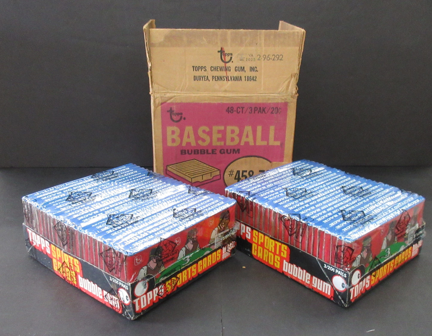 1978 Topps Baseball Wax Tray Case (2 Box) (BBCE) (B)