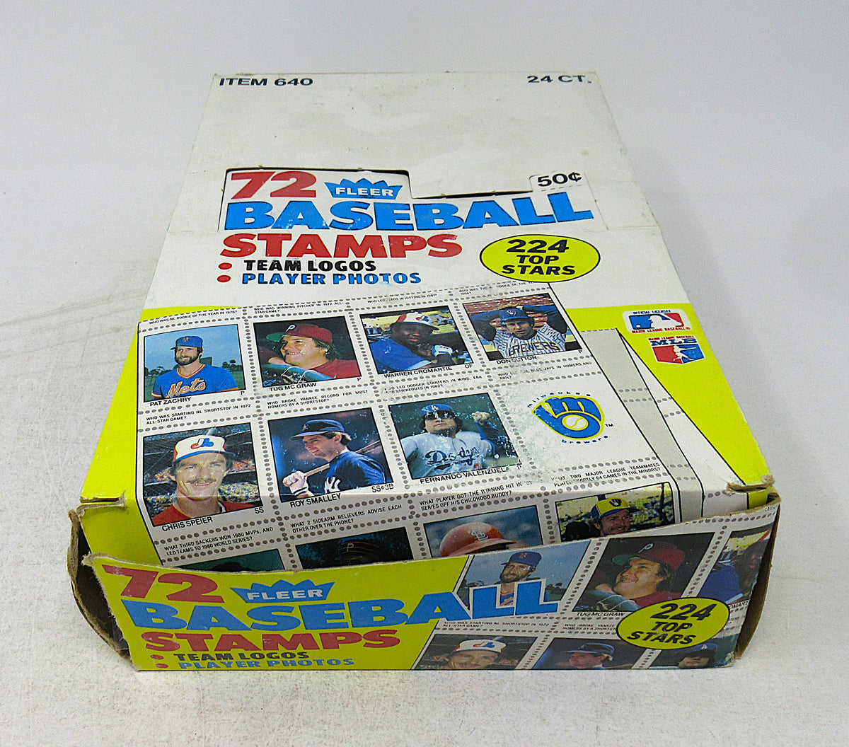 1983 Fleer Baseball Stamps Box (24/72)