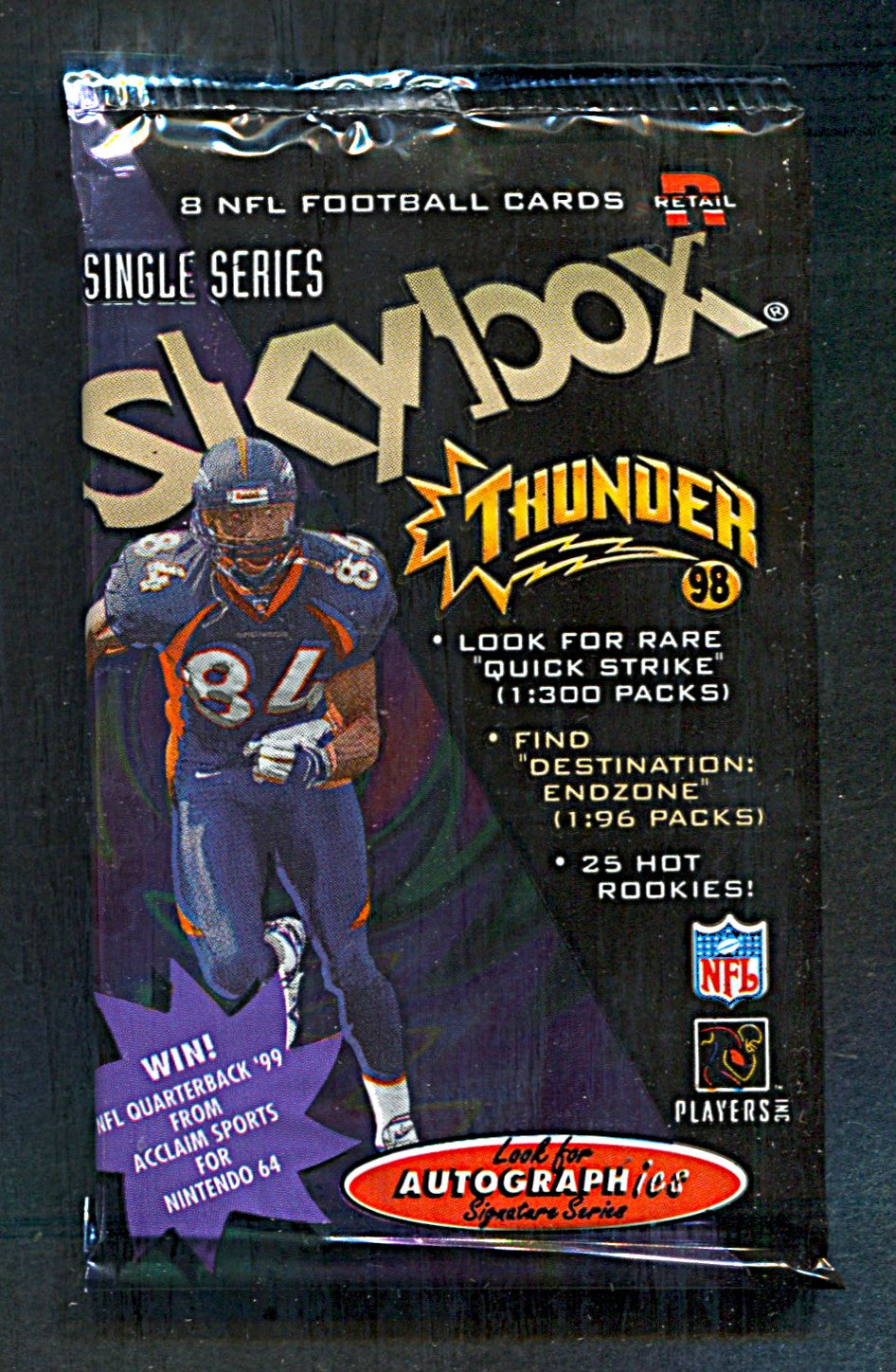 1998 Skybox Thunder Foootball Unopened Pack (Retail) (8)