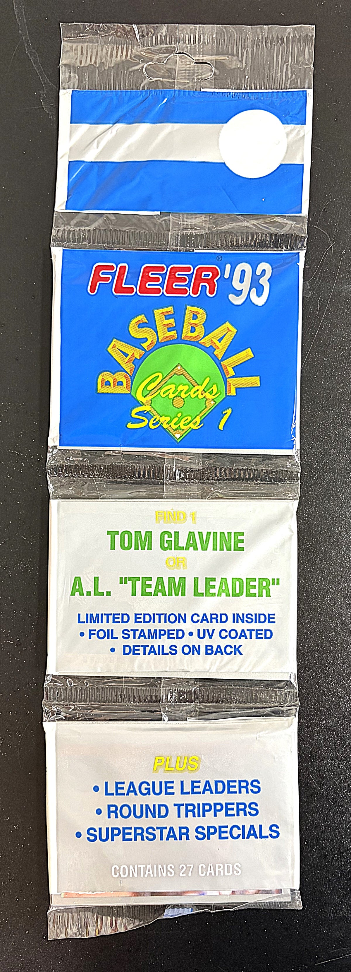1993 Fleer Baseball Unopened Series 1 Rack Pack (27)