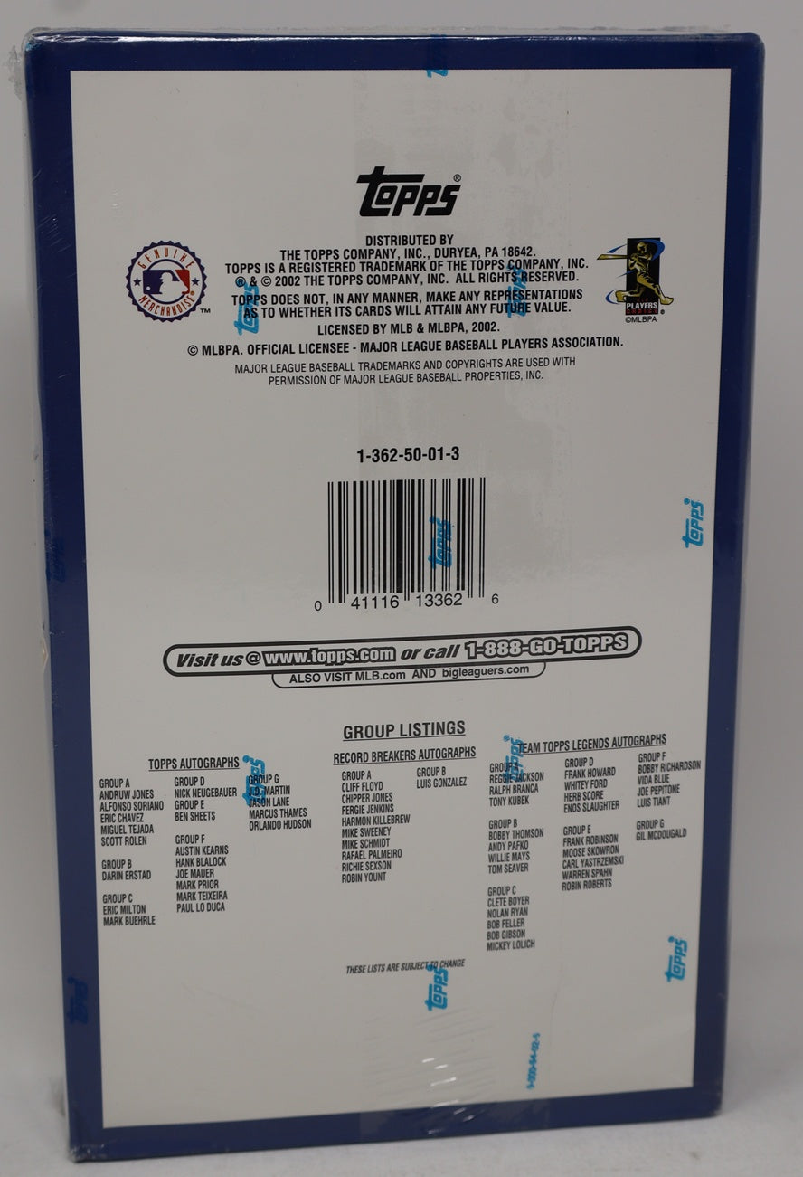 2003 Topps Baseball Series 1 Box (Retail) (36/10)