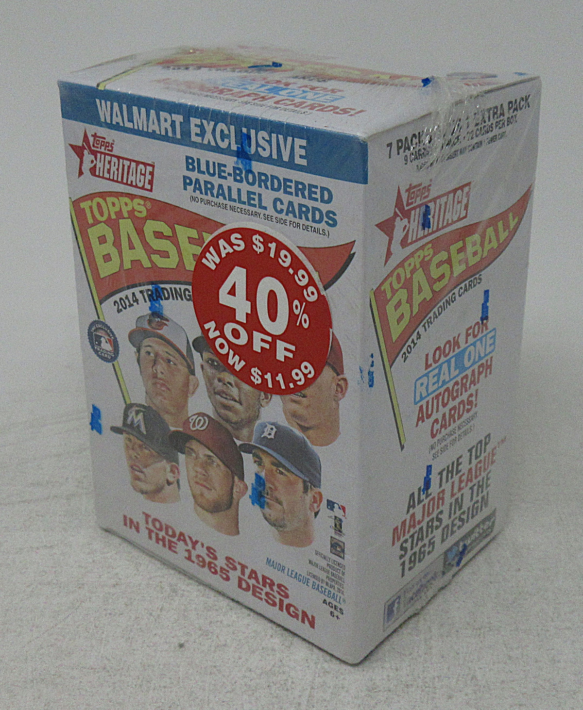 2014 Topps Heritage Baseball Blaster Box (8/9) (Walmart)