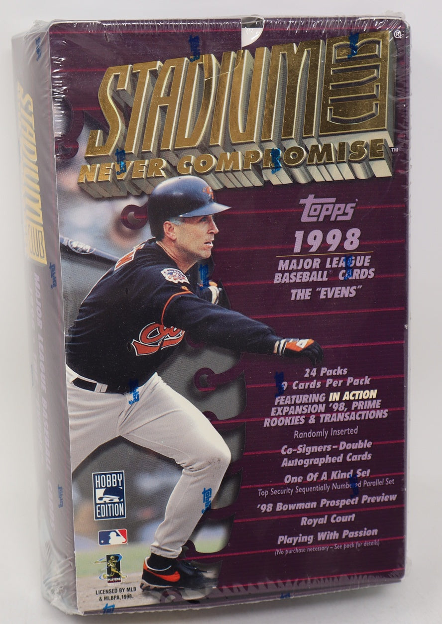 1998 Topps Stadium Club Baseball The Evens Box (Hobby) (24/9)