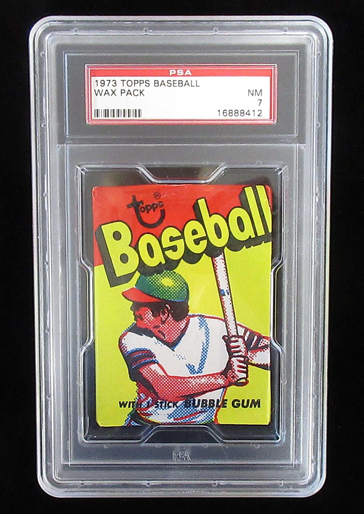 1973 Topps Baseball Unopened Wax Pack PSA 7 *8412
