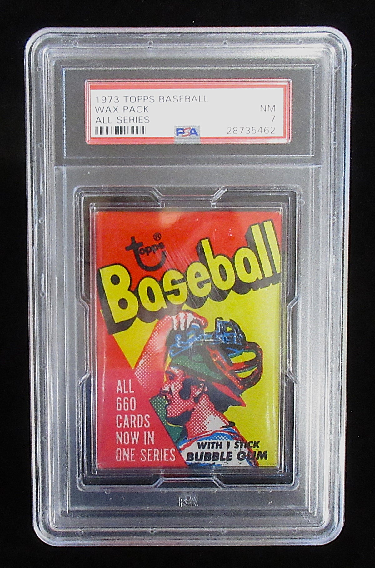 1973 Topps Baseball Unopened All Series Wax Pack PSA 7 *5462