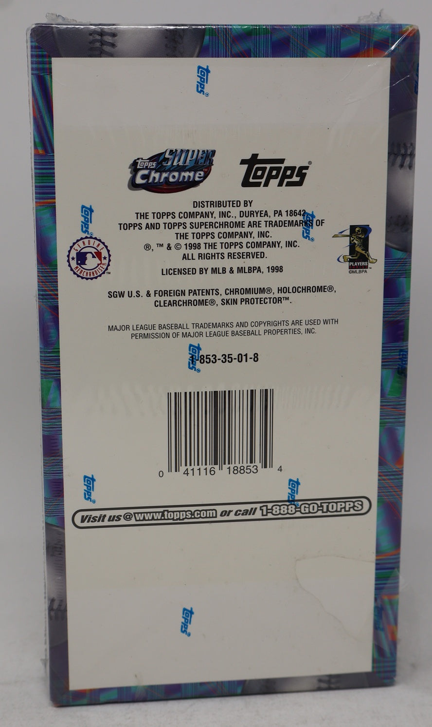 1998 Topps Super Chrome Baseball Box (Hobby) (12/3)