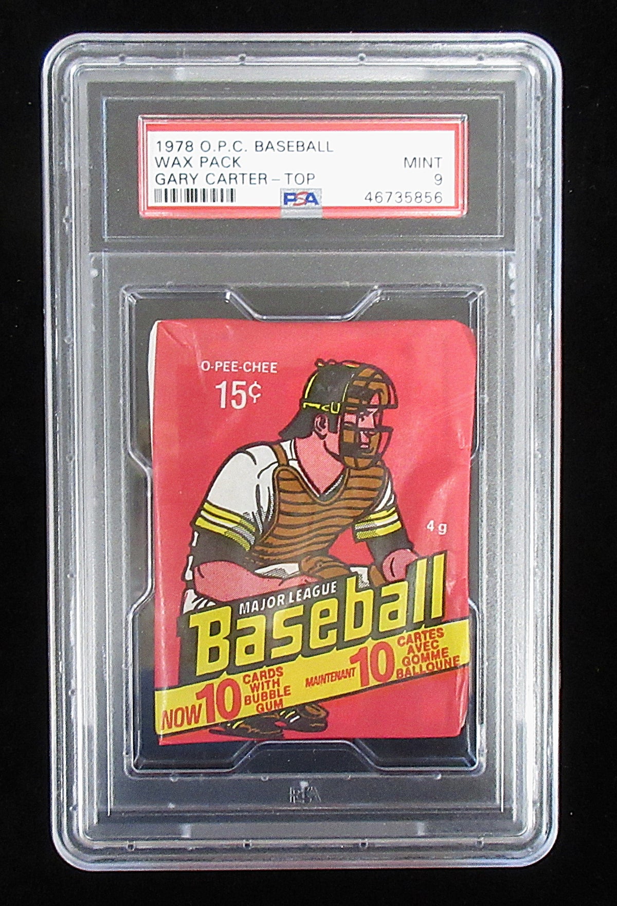 1978 OPC O-Pee-Chee Baseball Unopened Wax Pack (Carter Top) PSA 9 *5856