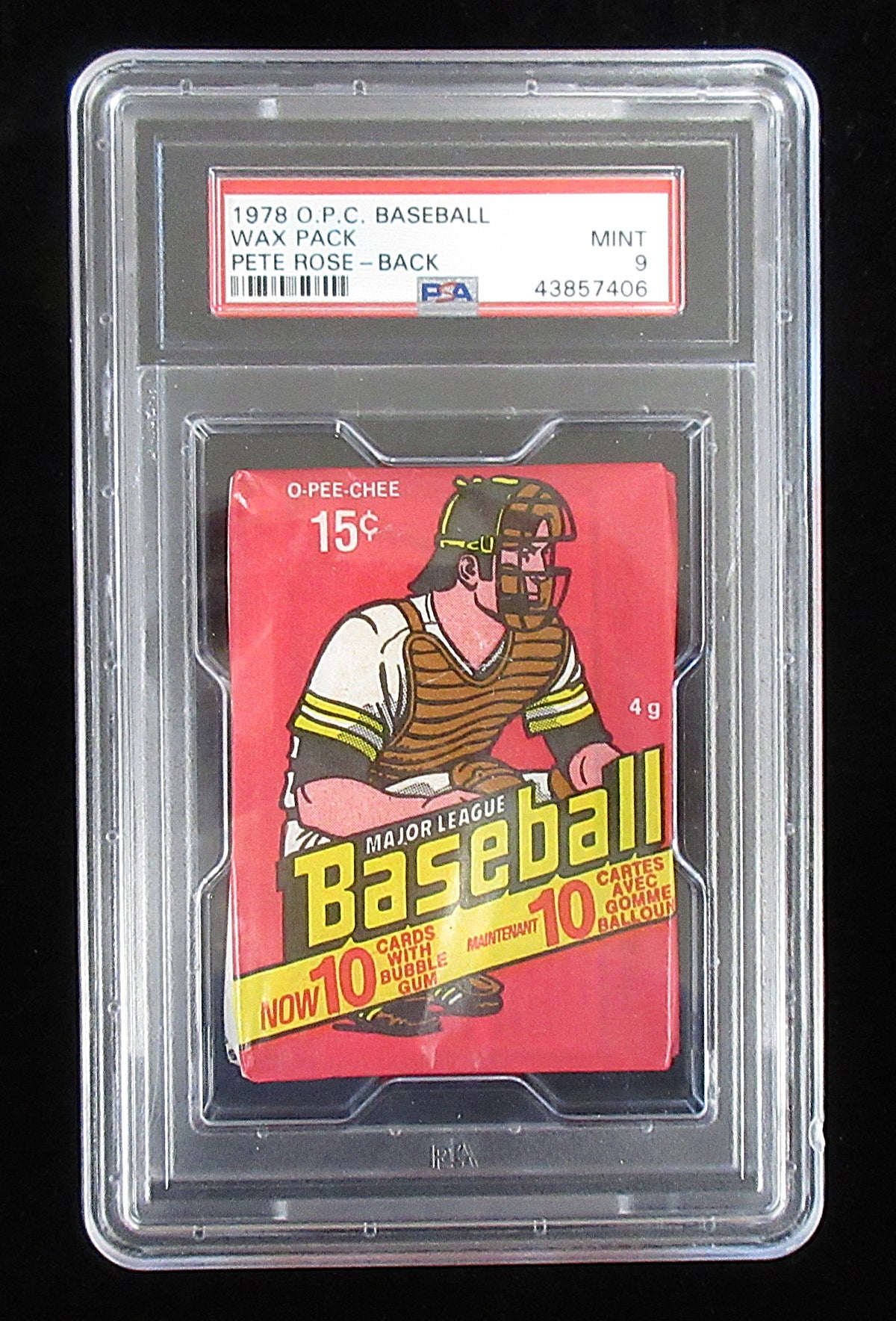 1978 OPC O-Pee-Chee Baseball Unopened Wax Pack (Rose Back) PSA 9 *7406