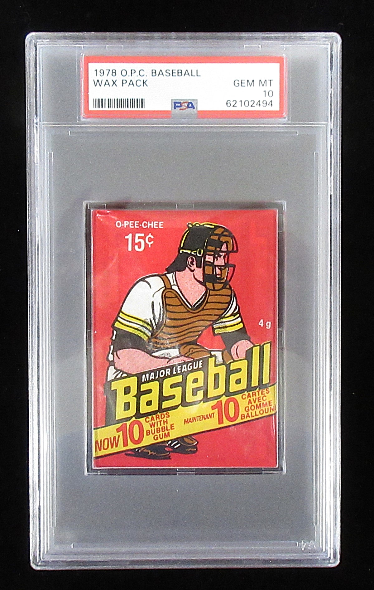1978 OPC O-Pee-Chee Baseball Unopened Wax Pack PSA 10 *2494