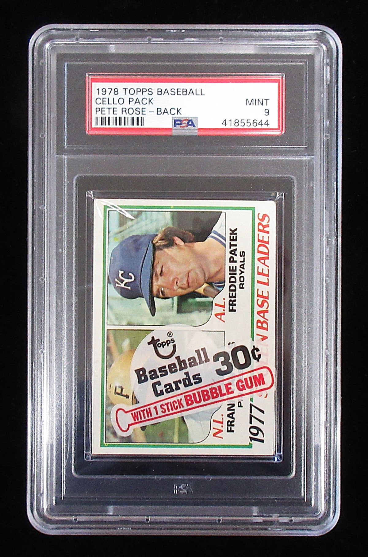 1978 Topps Baseball Unopened Cello Pack (Rose Back) PSA 9 *5644