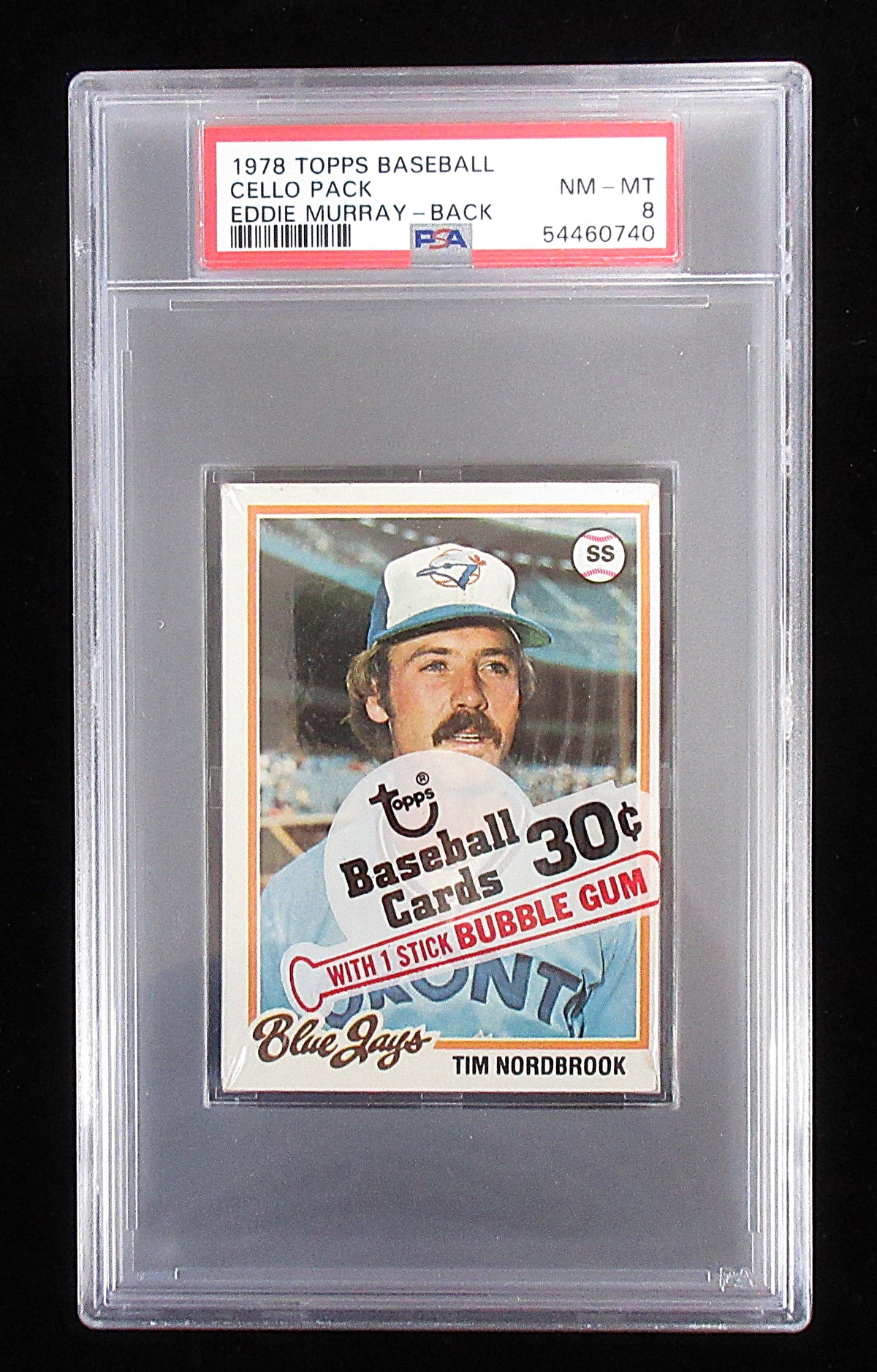 1978 Topps Baseball Unopened Cello Pack (Murray RC Back) PSA 8 *0740