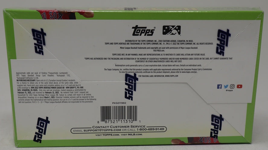 2022 Topps Heritage Minor League Baseball Box (Hobby) (18/8)