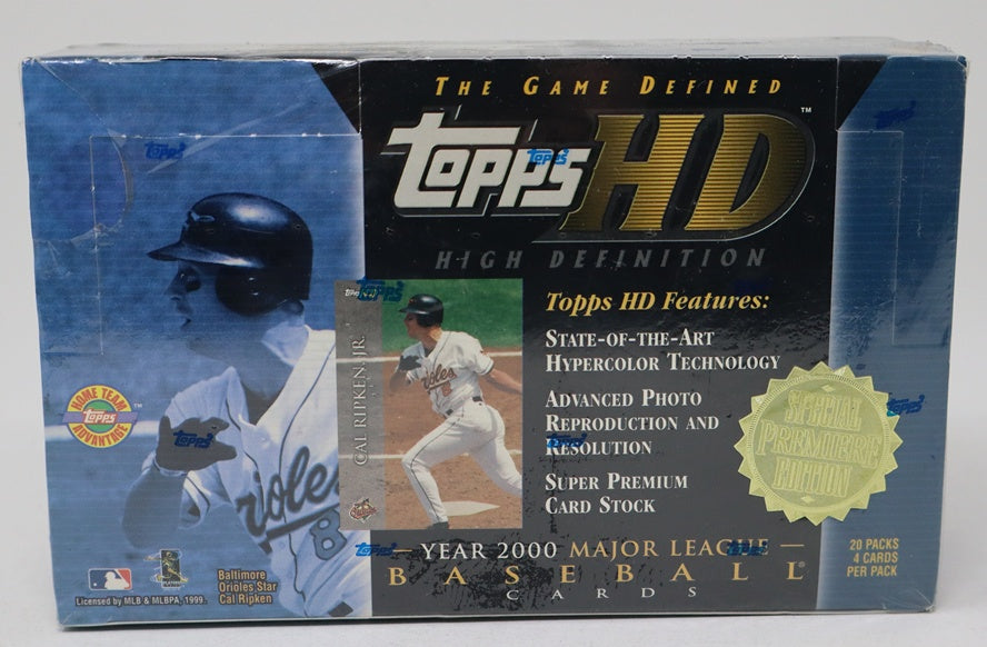 2000 Topps HD High Definition Baseball Box (HTA)