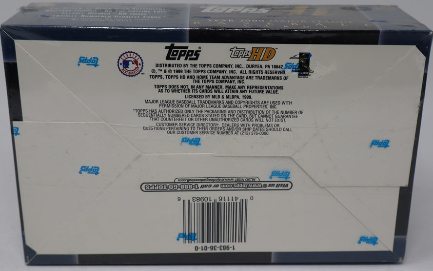 2000 Topps HD High Definition Baseball Box (HTA) (20/4)