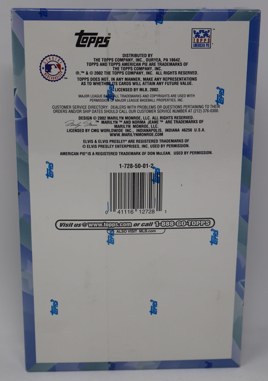 2002 Topps American Pie Spirit of America Baseball Edition Box (Hobby) (24/7)