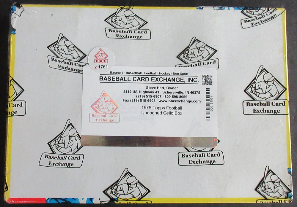 1976 Topps Football Unopened Cello Box (BBCE) (X1761)