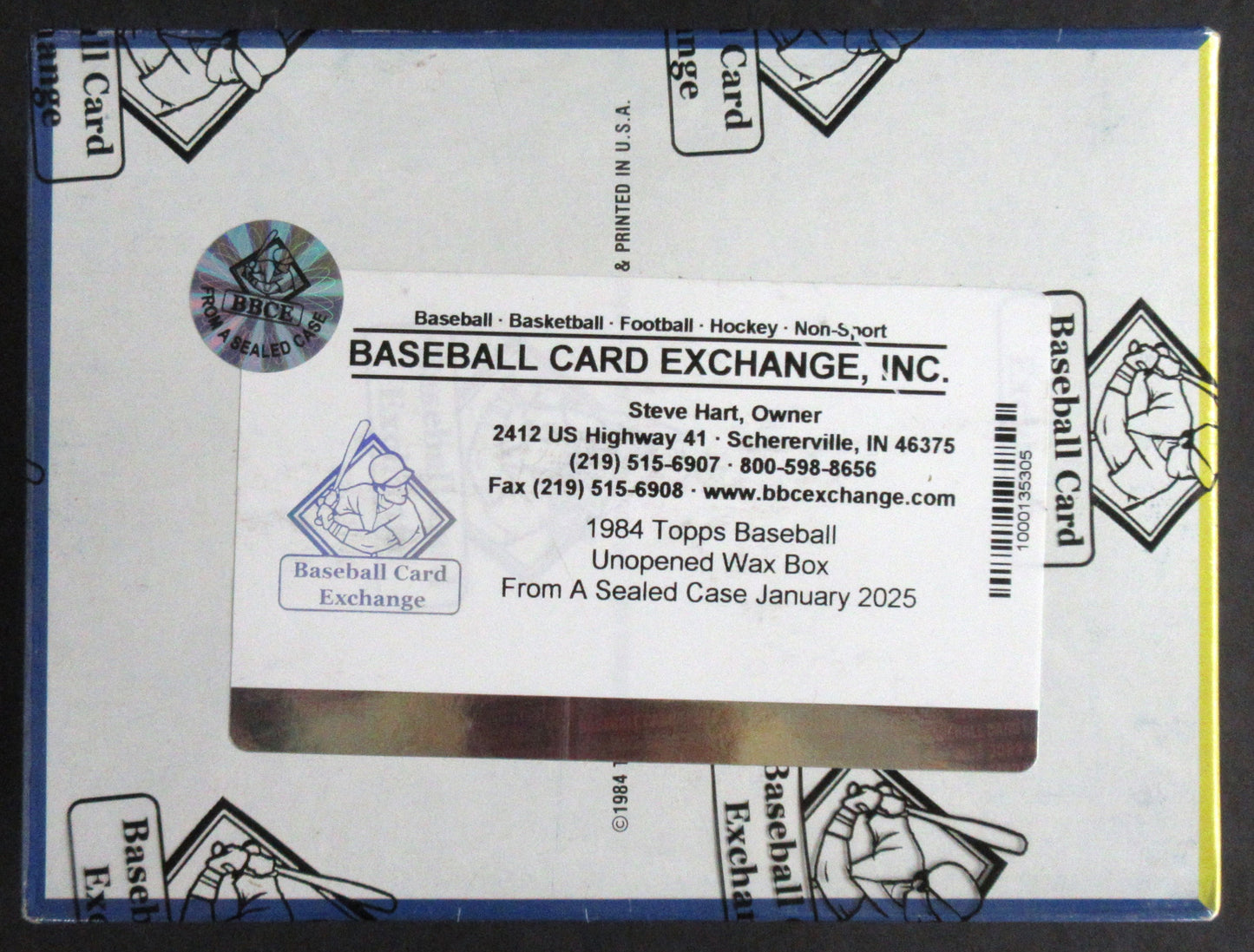 1984 Topps Baseball Unopened Wax Box (FASC)