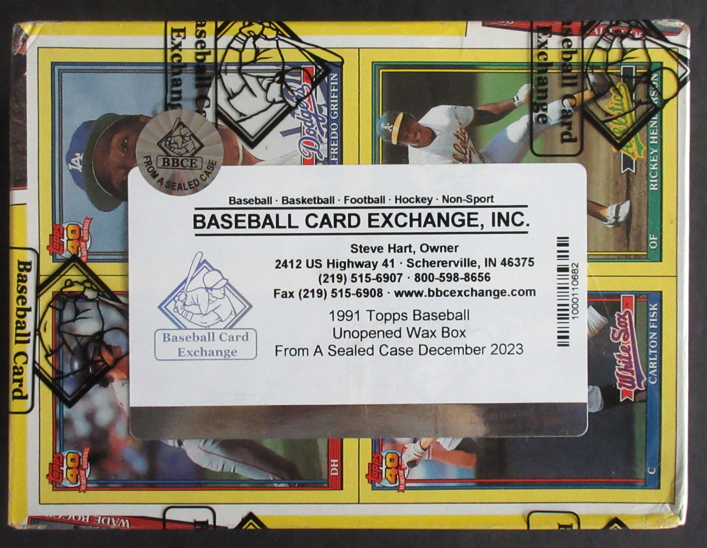 1991 Topps Baseball Unopened Wax Box (FASC)