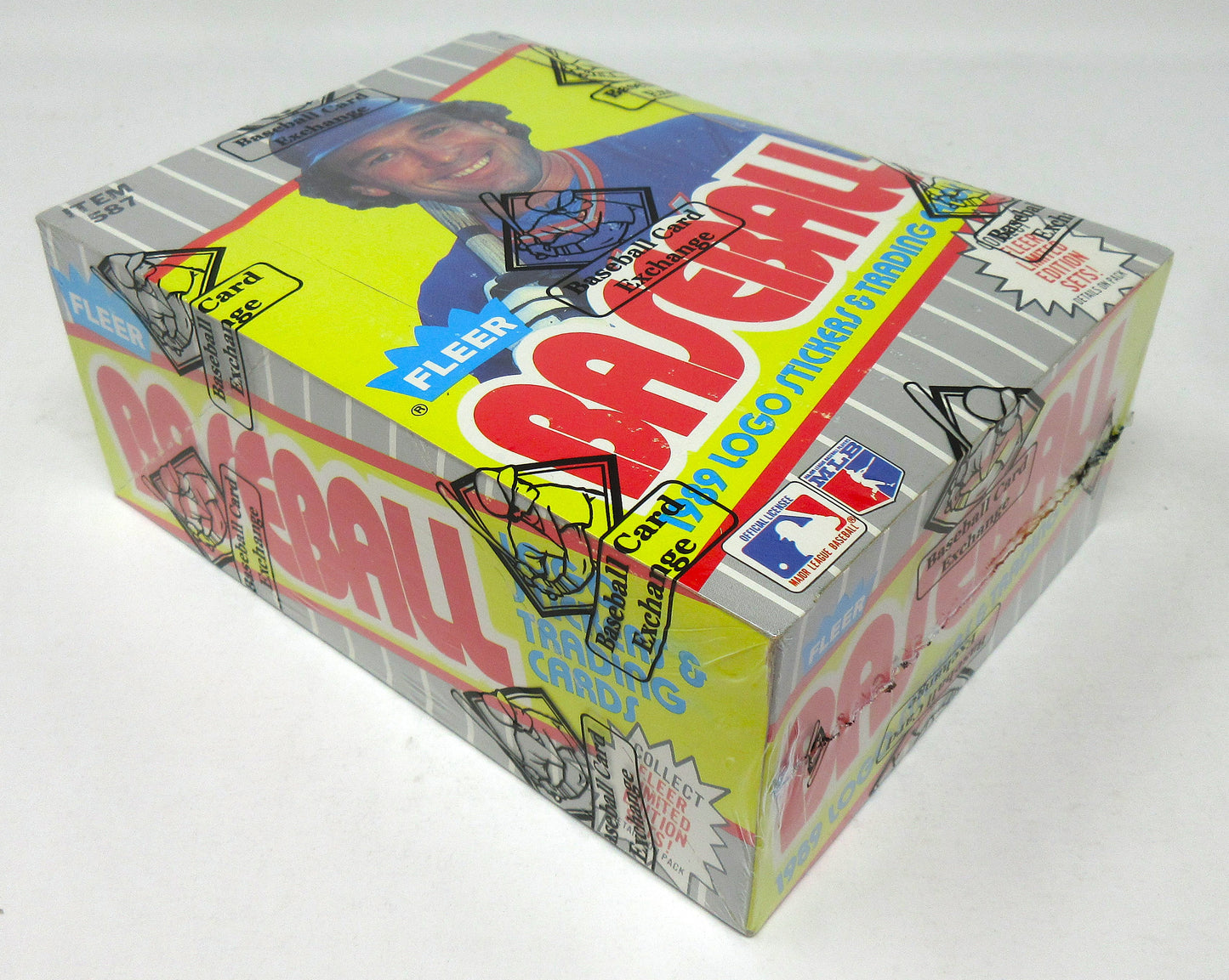 1989 Fleer Baseball Unopened Wax Box (FASC) (Code 83551)