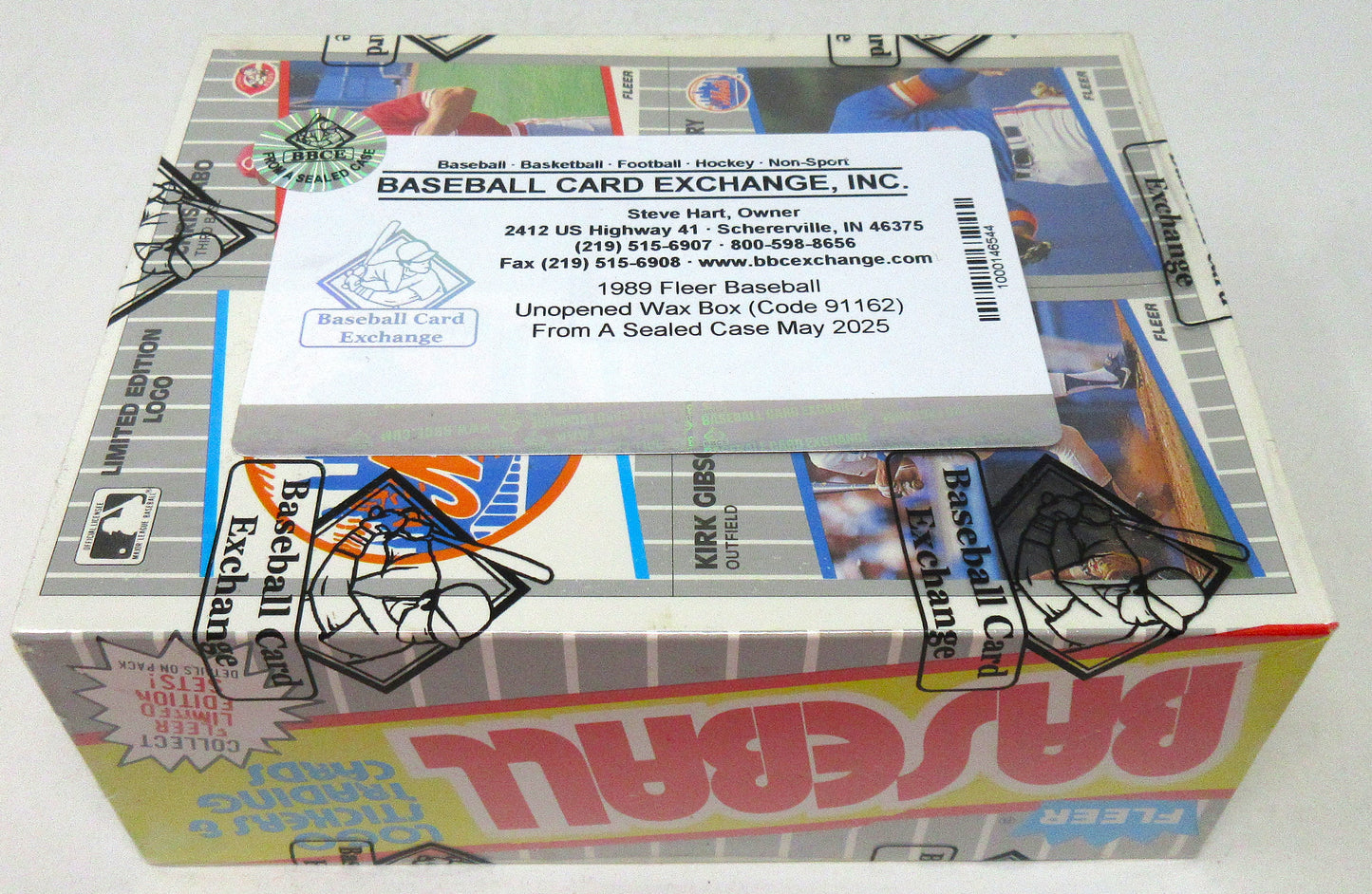 1989 Fleer Baseball Unopened Wax Box (FASC) (Code 91162)