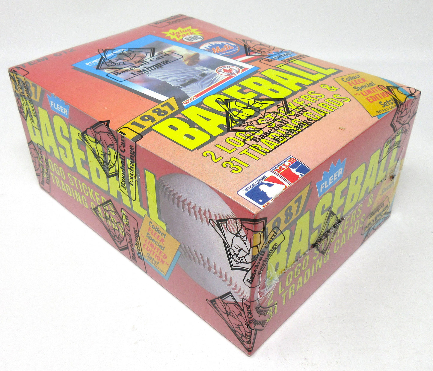 1987 Fleer Baseball Unopened Cello Box (FASC)