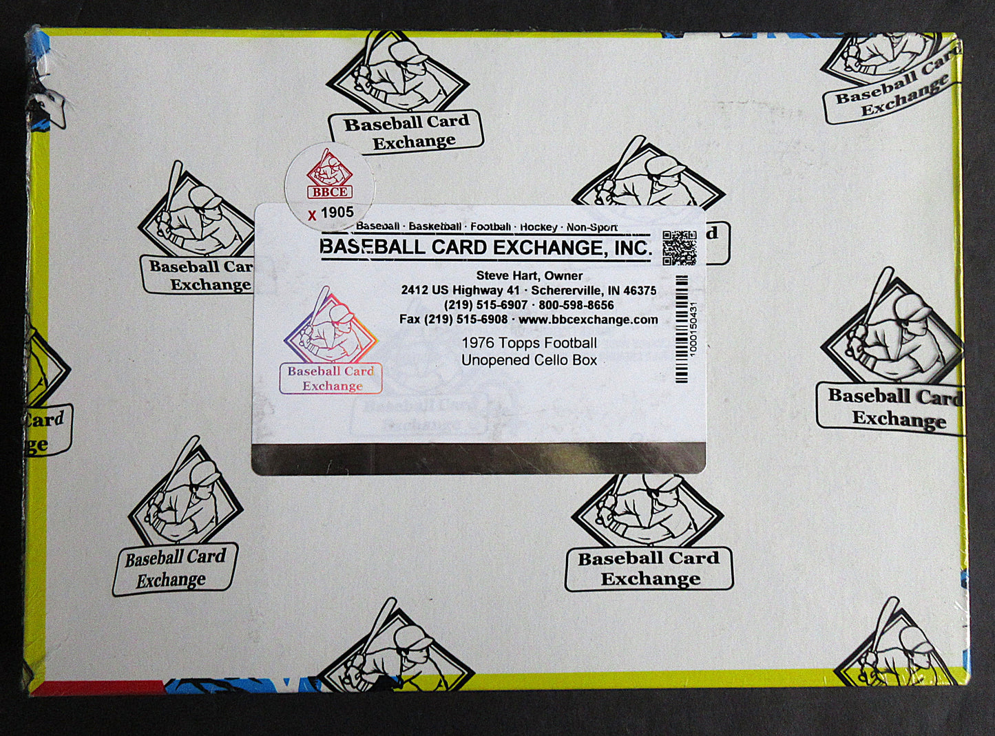 1976 Topps Football Unopened Cello Box (BBCE) (X1905)