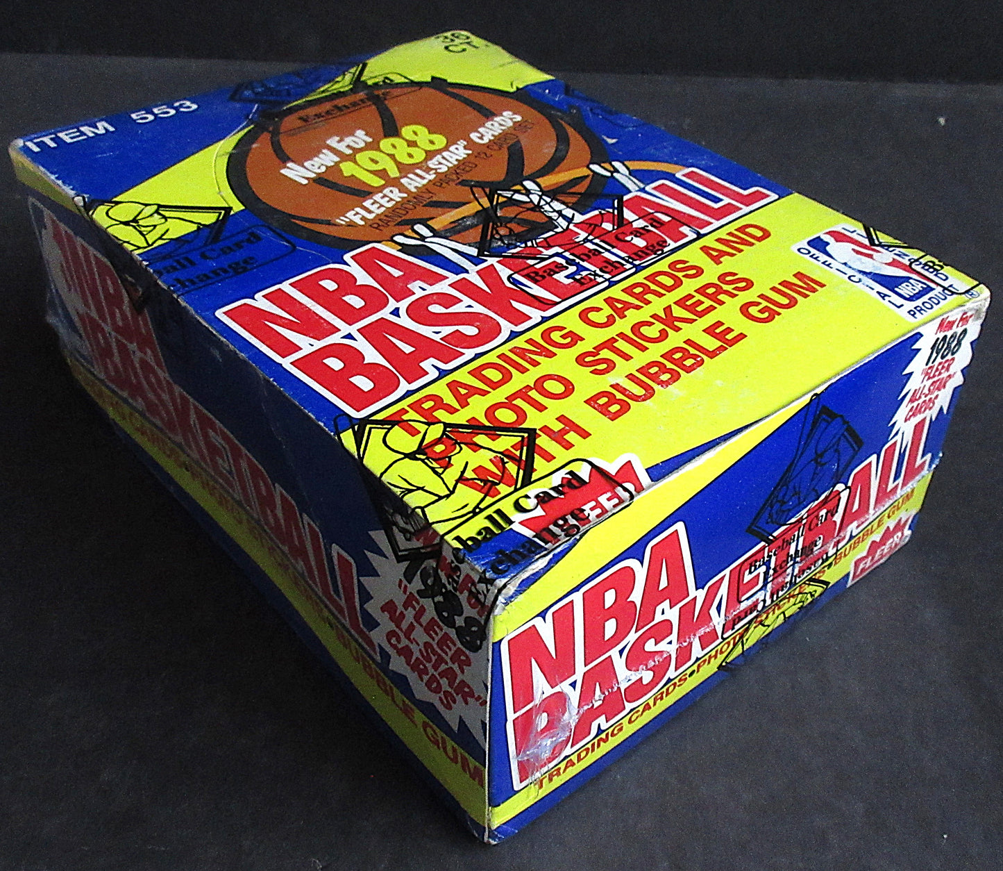 1988 1988/89 Fleer Basketball Unopened Wax Box (BBCE) (A17236)