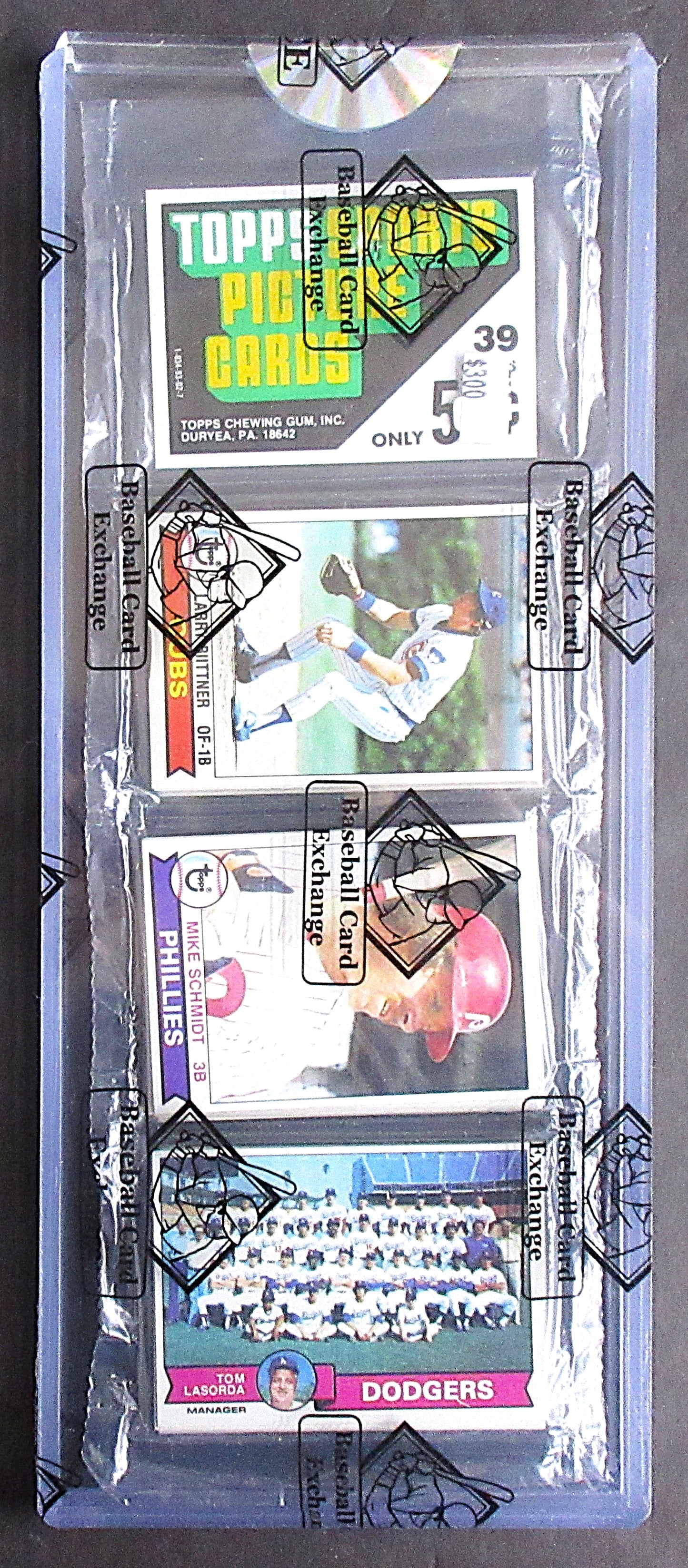 1979 Topps Baseball Unopened Rack Pack (M. Schmidt Top) (BBCE) (26393)