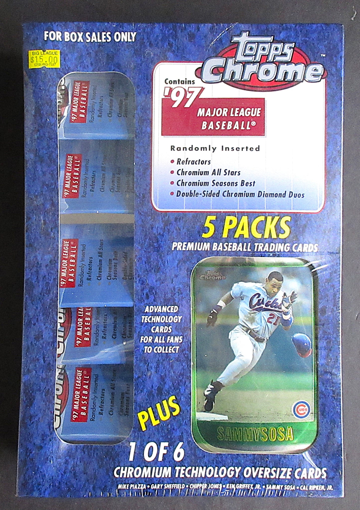 1997 Topps Chrome Baseball Oversize Box (5/4+1)