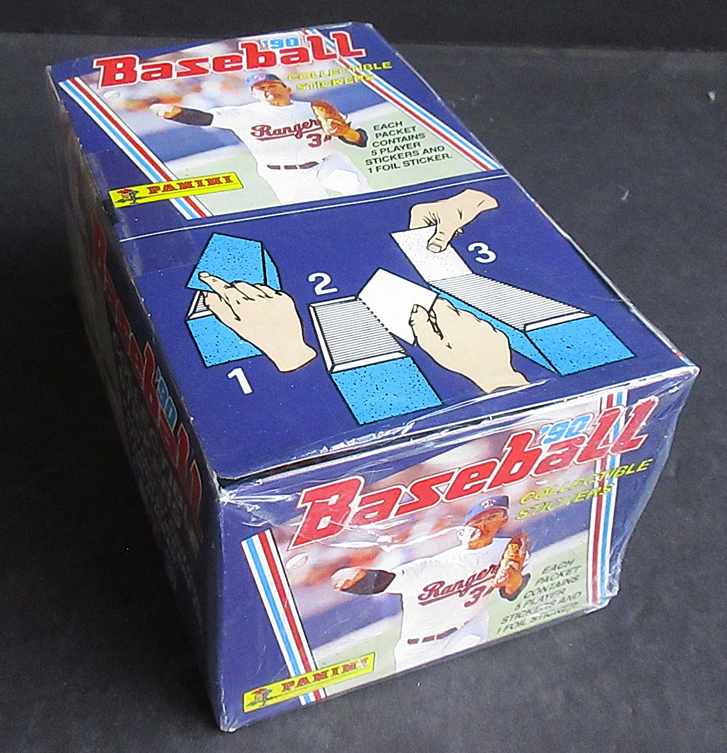 1990 Panini Baseball Unopened Stickers Box (100/6)