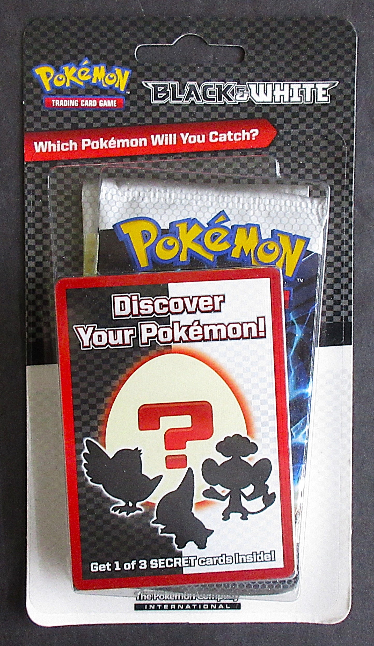 2001 Pokemon Black & White Blister Pack (Base) (2)