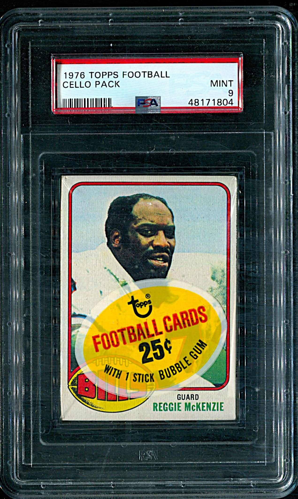 1976 Topps Football Unopened Cello Pack PSA 9 *1804