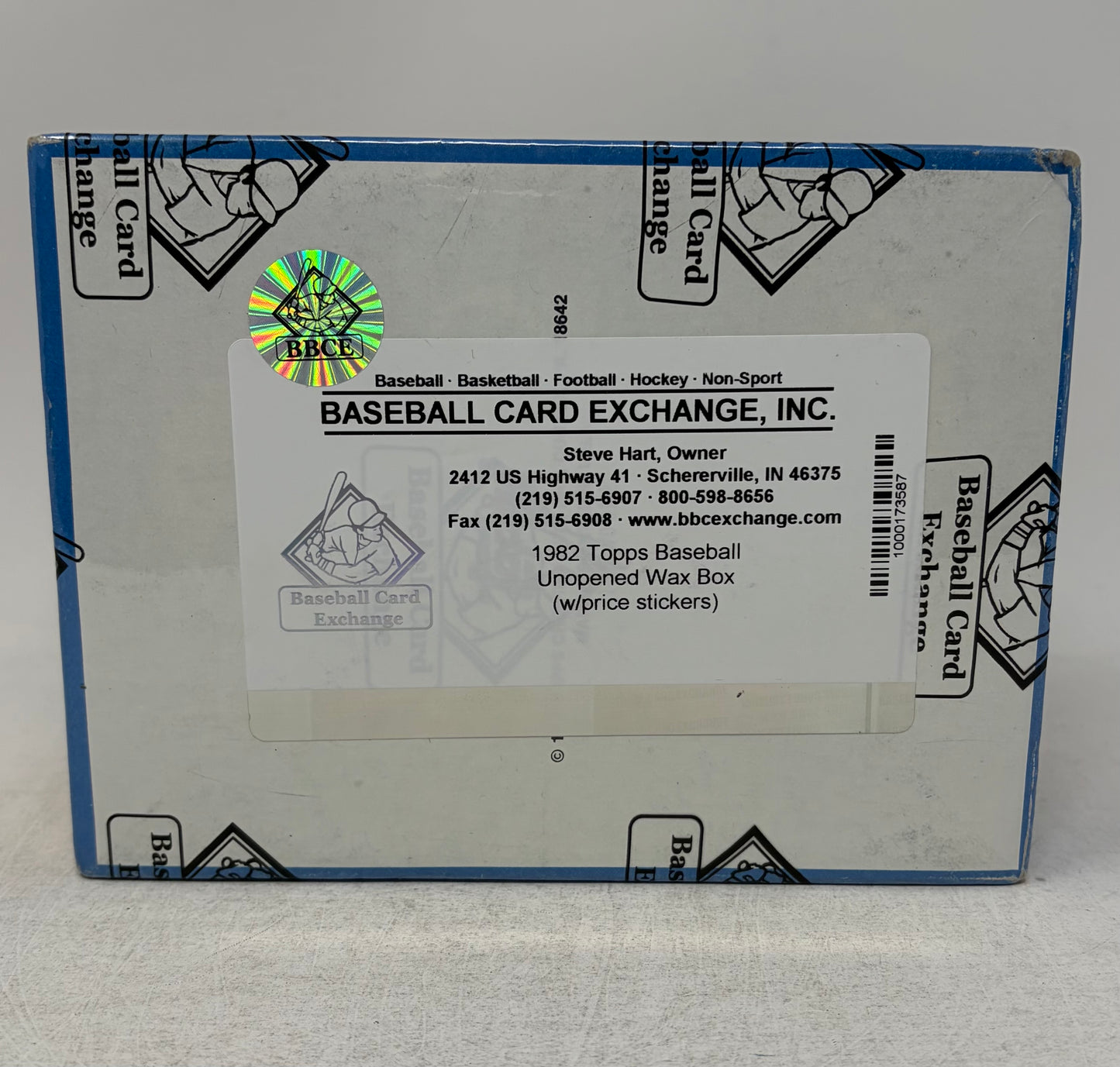 1982 Topps Baseball Unopened Wax Box (w/ price stickers) (BBCE)
